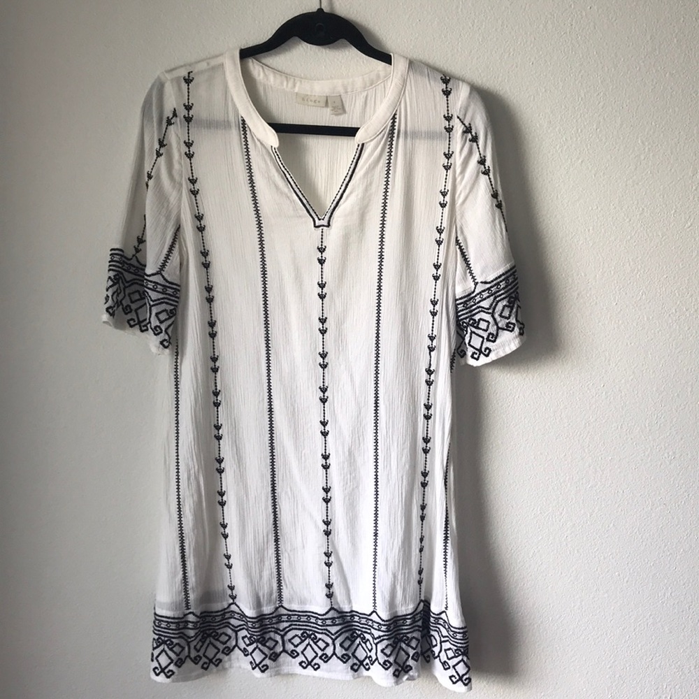 Embroidered coverup dress